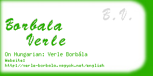 borbala verle business card